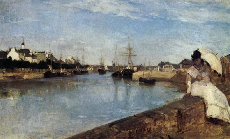 Berthe Morisot Vue du petit Port de Lorient oil painting picture